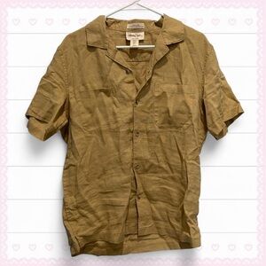 brown panama jack button-up